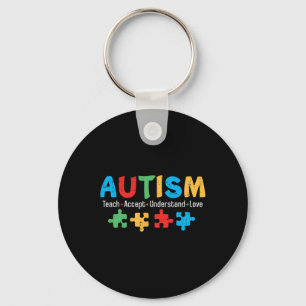 Chaveiro Autismo Sensibilização Professora Quebra-cabeça de