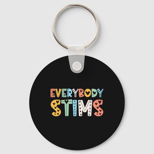 Chaveiro Autismo Sensibilização Todo Mundo Estimula Autismo (Frente)