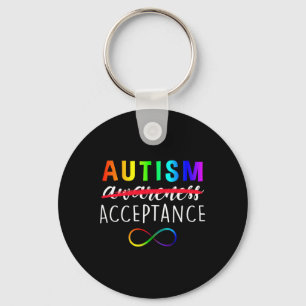 Chaveiro Autismo - Vermelho - Aceitação Não Consciência