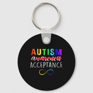 Chaveiro Autismo - Vermelho - Aceitação Não Consciência