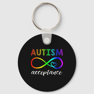 Chaveiro Autismo - Vermelho Em Vez De Inifinidade - Aceitaç