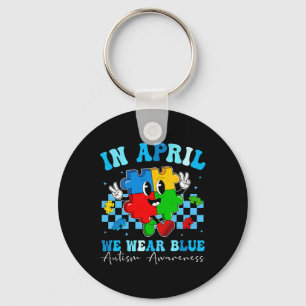 Chaveiro Autista Em Abril Nós Vestimos Blue Autism Awarness