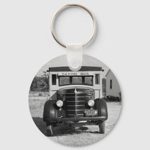 Chaveiro Auto escolar antigo, Greensboro, Geórgia, 1941