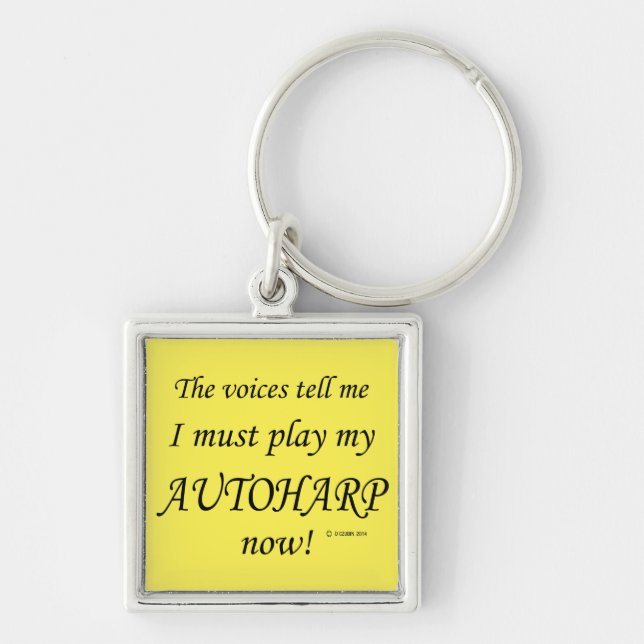 Chaveiro Autoharp Voices diz que deve jogar (Frente)