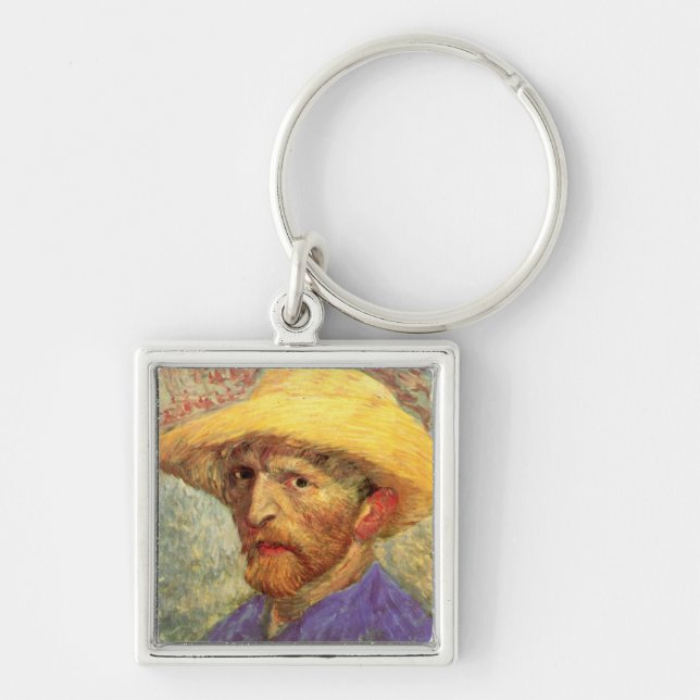 Chaveiro Autorretrato com palha Hat Van Gogh Fine Art (Frente)