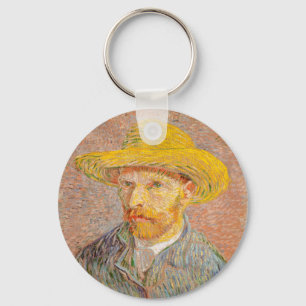 Chaveiro Autorretrato de Vincent Van Gogh com Chapéu de Pal