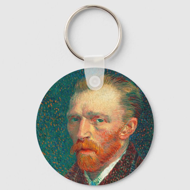 Chaveiro Autorretrato de Vincent Van Gogh com Terno Arte Fi (Frente)