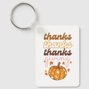 Chaveiro Autumn Deixa Groovy Pumpkin Feriado no Dia de Ação