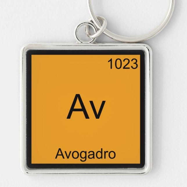 Chaveiro Av - Avogadro Funny Element Chemistry Symbol Tee (Frente)