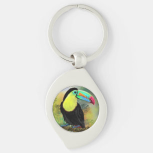 Chaveiro Ave Tropical Toco Toucan Exótica - Pintura Migrad