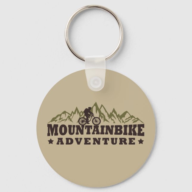 Chaveiro Aventura de Mountainbike - Bicicleta de Montanha (Frente)
