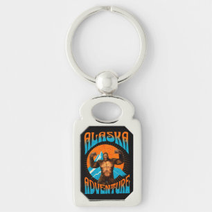 Chaveiro Aventura Retro Sasquatch Montanha Alasca