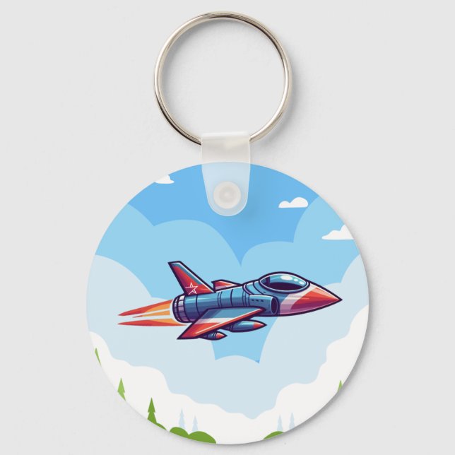Chaveiro avião/avião de combate (Frente)