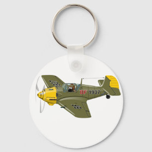 Chaveiro Avião-caça-retrô-animação