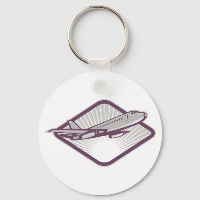 Chaveiro Avião Jet (Frente)