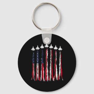 Chaveiro Avião Jet-Avião Usa Bandeira 4 De Julho Patrioti