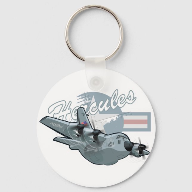 Chaveiro Avião militar da Cartoon (Frente)