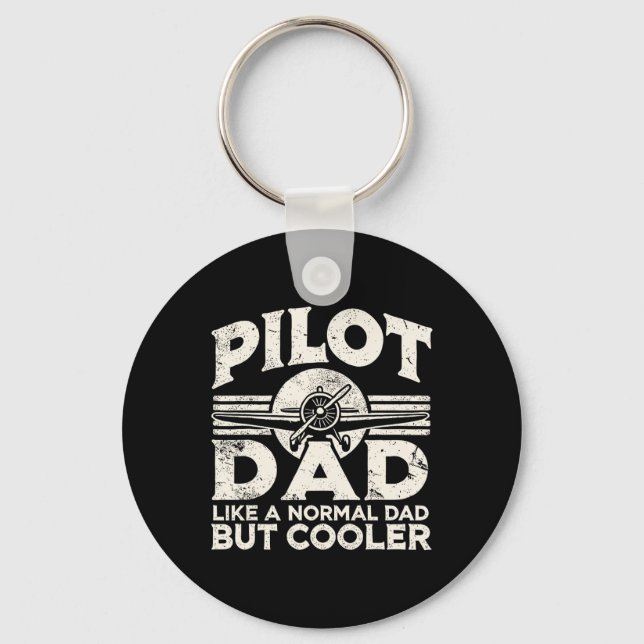 Chaveiro Avião-piloto Pai (Frente)