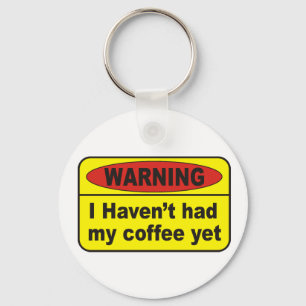 Chaveiro Aviso - café