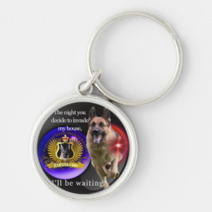 Chaveiro Aviso de german shepherd