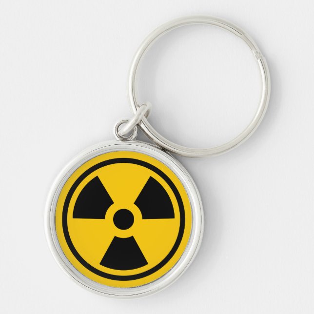 Chaveiro Aviso de Radioatividade (Frente)