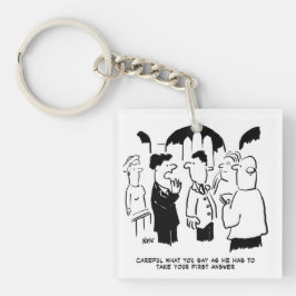 Chaveiro Aviso do Padrinho ao Noivo