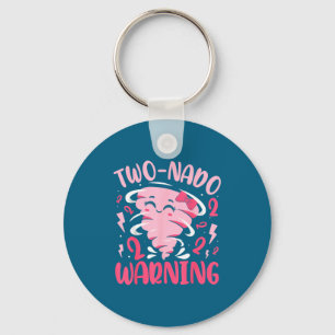 Chaveiro Avisos de Tornado Duplo para Crianças 2º Aniversár