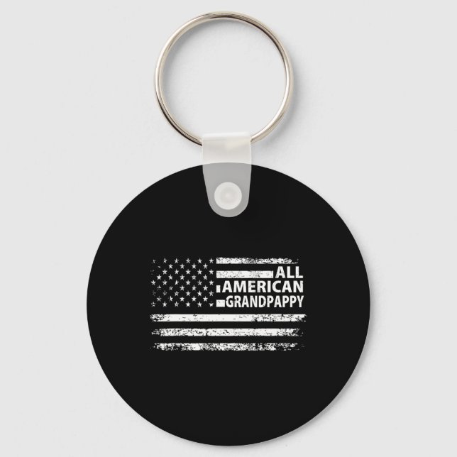 Chaveiro Avô Americano 4 de julho Independência Dos Eua (Frente)