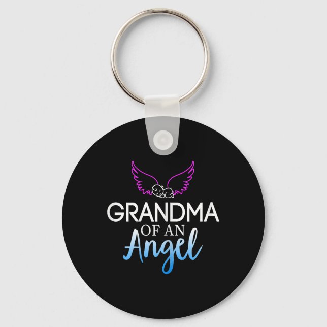 Chaveiro Avó De Anjo Senta Mês De Consciência (Frente)