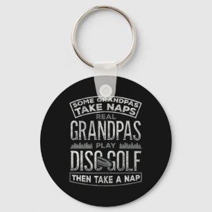 Chaveiro Avô de Golfe de Disco Engraçado Dia dos Pais Golfe