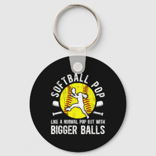 Chaveiro Avô do Pop de Softbol Engraçado Pop De Um Jogador
