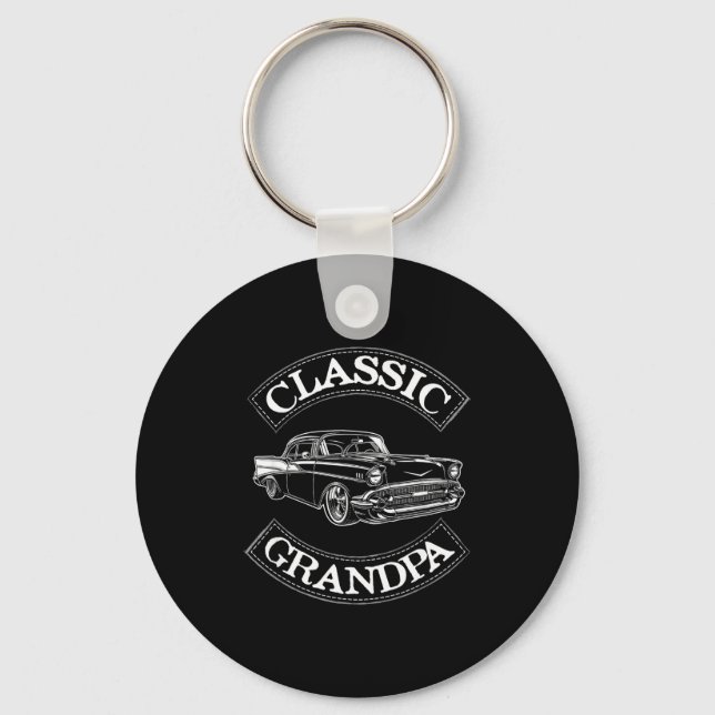 Chaveiro Avô Engraçado Carro Clic Vintage  (Frente)