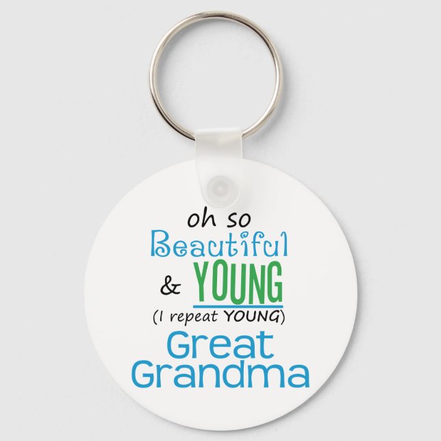 Chaveiro Avó Excelente linda e jovem (Frente)
