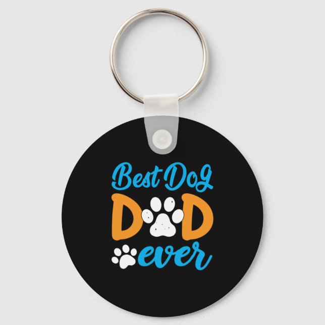 Chaveiro Avô Gift | Melhor Pai De Cães Nunca (Frente)