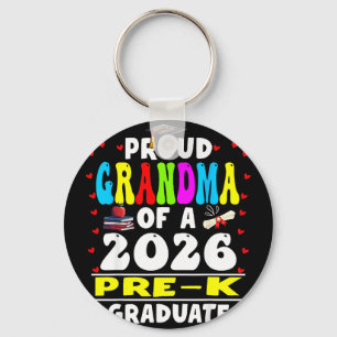 Chaveiro Avó orgulhosa da pré-escola de 2026 formada no dia