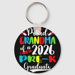 Chaveiro Avó orgulhosa da pré-escola de 2026 graduada no di