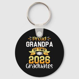 Chaveiro Avô Orgulhoso Dos Graduados De 2026 Gêmeos Seniors