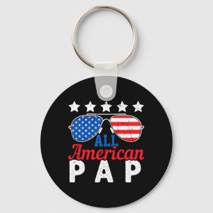 Chaveiro Avô Patriótico Americano Pap Retro 4 De Julho