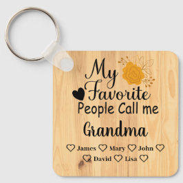 Chaveiro Avó personalizada com nomes dos netos