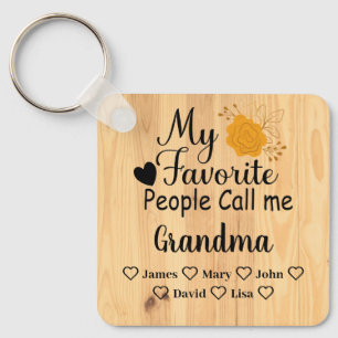 Chaveiro Avó personalizada com nomes dos netos