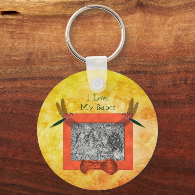 Chaveiro Avó Polonesa Ama Minha Dragonfly Babci (Frente)