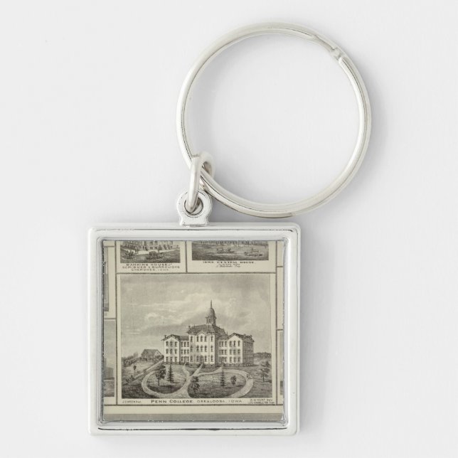 Chaveiro Avoca Penn College, edifícios Oskaloosa em Dexter (Frente)