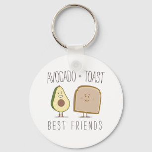 Chaveiro Avocado + Besta dos Melhores Amigos Engraçado Chav
