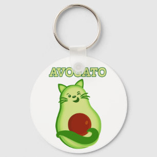 Chaveiro Avocado Keto Kitty Cat Piscando Em Você