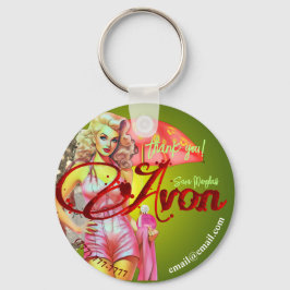 Chaveiro Avon Party Obrigado