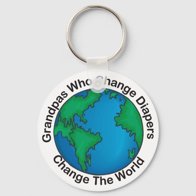 Chaveiro Avós Que Mudam Fraldas... Cadeias de teclas (Frente)