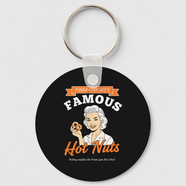 Chaveiro Awareness Fonda Lynn Dee's Famous Hot Nuts Retro A (Frente)