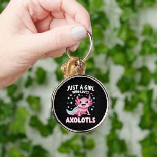 Chaveiro Axolote Kawaii Apenas Uma Garota Que Ama Axolotes