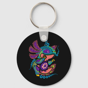 Chaveiro Axolotl Art Aztec Mexicano Salamander Cinco México