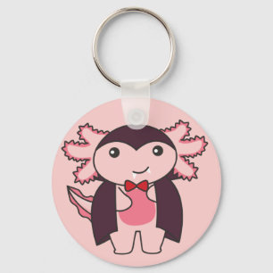 Chaveiro Axolotl Halloween Cute Devil Vampire Costume Keyum